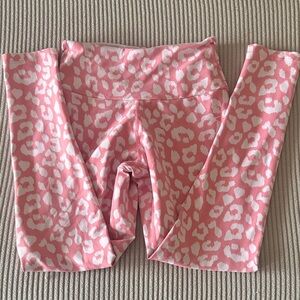 Ryderwear Pink and White Patterned Leggings with scrunch bum